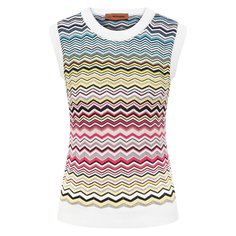 Топ из хлопка и вискозы Missoni