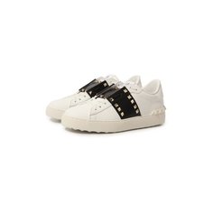 Кожаные кеды Rockstud Untitled Valentino