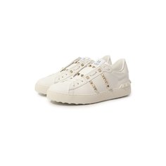 Кожаные кеды Rockstud Untitled Valentino