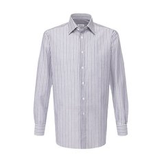 Сорочка из смеси хлопка и льна Brioni