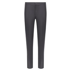 Брюки из шерсти и шелка Brunello Cucinelli