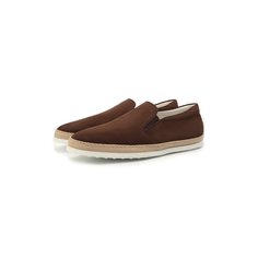 Замшевые слипоны Gomma Rafia Tod’s Tods