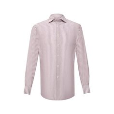 Сорочка из хлопка и льна Brioni