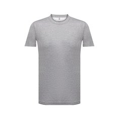 Футболка из шелка и хлопка Brunello Cucinelli