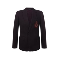 Пиджак из шерсти и шелка Dolce & Gabbana
