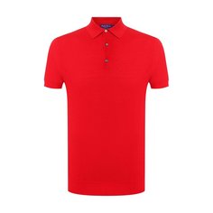 Поло из смеси шелка и хлопка Ralph Lauren