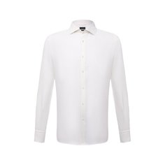 Сорочка из хлопка и кашемира Ermenegildo Zegna