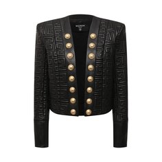 Кожаный жакет Balmain