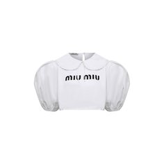Хлопковая футболка Miu Miu