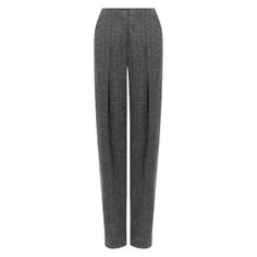 Брюки из шерсти и хлопка Giorgio Armani