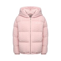 Пуховик из шерсти и кашемира Miu Miu