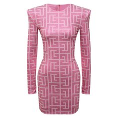 Платье из вискозы Balmain