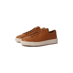 Кожаные кеды Santoni