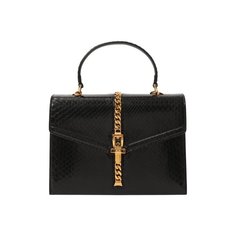 Сумка Sylvie 1969 small из кожи питона Gucci