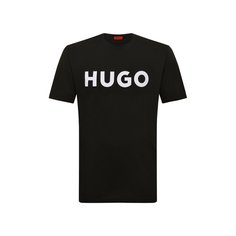 Хлопковая футболка HUGO