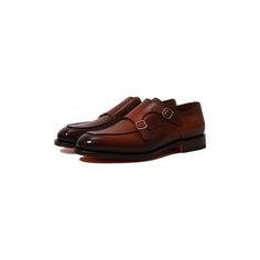 Кожаные монки Santoni