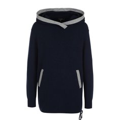 Кашемировый пуловер с капюшоном и контрастной отделкой Loro Piana