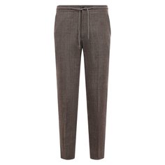 Брюки изо льна и шерсти Corneliani