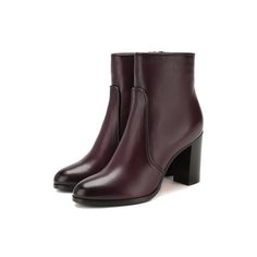 Кожаные ботильоны Santoni