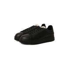 Кожаные кеды Emporio Armani