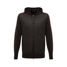 Шерстяной кардиган с кожаной отделкой Loro Piana