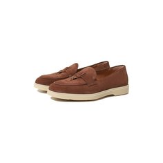 Замшевые лоферы Yalta Santoni