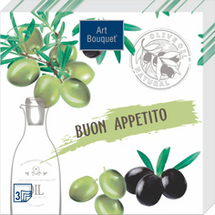Салфетки Art bouquet Art bouquet бумажные buon appetito 33х33 3сл 20л