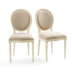 Комплект из 2 стульев nottingham (laredoute) бежевый 47x98x58 см.