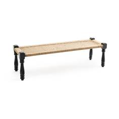 Скамья в индийском стиле adas (laredoute) черный 137x40x40 см.