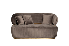102an-div-1302-kor диван glarus двухместный, велюр коричневый 170*88*86см (garda decor) коричневый 88x86 см.