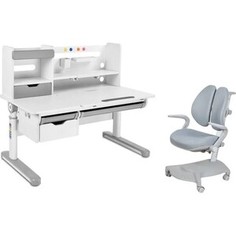 FunDesk Комплект парта Pensare grey + кресло Pittore grey