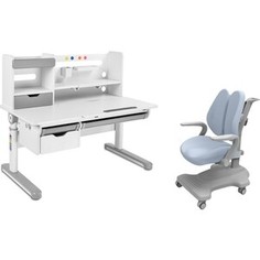 FunDesk Комплект парта Pensare grey + кресло Estate grey