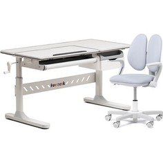 FunDesk Комплект парта Fiore grey + кресло Mente grey