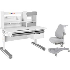 FunDesk Комплект парта Sentire grey + кресло Sorridi grey
