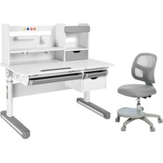 FunDesk Комплект парта Sentire grey + кресло Marte grey