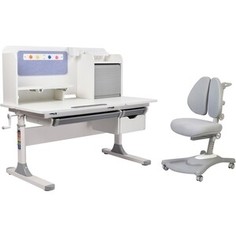 FunDesk Комплект парта Camellia grey + кресло Fortuna grey