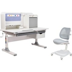 FunDesk Комплект парта Camellia grey + кресло Agosto grey