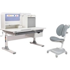 FunDesk Комплект парта Camellia grey + кресло Arnica grey