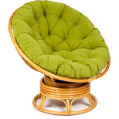 Кресло-качалка TetChair Papasan w 23/01 B с подушкой Honey мед/флок олива 23