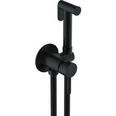 Смеситель для душа Cezares Czr с гигиенической лейкой, черный матовый (CZR-SET-DA1-ID2-FMM120-NOP)