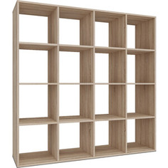 Стеллаж Mebel Ars Калакс 4х4 (дуб сонома)
