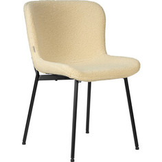 Стул обеденный Dobrin MILO LML-7404 черные ножки, кремовый букле (UF992-02)