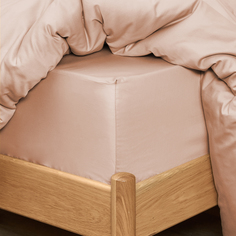 Простыня на резинке Light terracotta Cozy Home