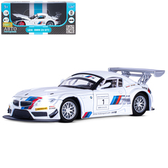 Машинка металлическая Автопанорама BMW Z4 GT3 масштаб 1:24 JB1200123