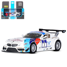 Машинка инерционная Автопанорама 1:32 BMW Z4 GT3, белый