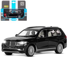 Машинка инерционная Автопанорама 1:32 BMW X7, черный