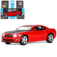 Машинка инерционная Автопанорама М1:32, Chevrolet Camaro SS красный, JB1251392