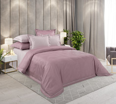 Однотонное постельное белье Нежность, мако-сатин, Евро стандарт, 4 наволочки 70х70 и 50х70 Текс Дизайн
