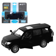 Машинка инерционная Автопанорама 1:43 Mitsubishi Pajero 4WD Tubro, черный