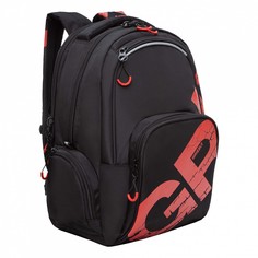 Рюкзак школьный Grizzly красный RU-423-14